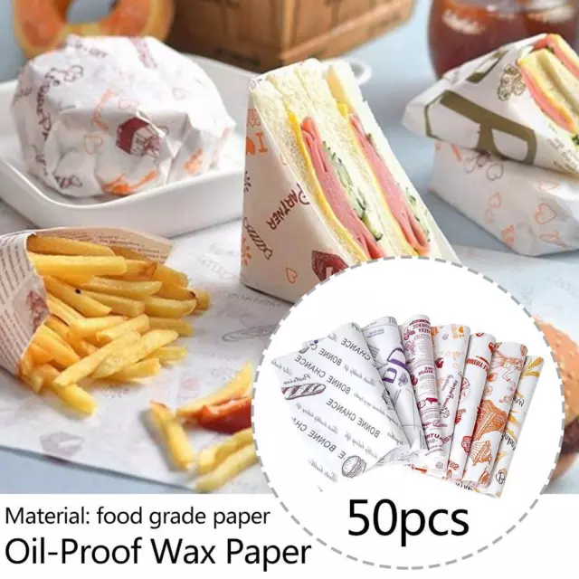 Newspaper Style Oil-proof Baking Paper FoodPackaging Wrapping Paper Wax Paper AU