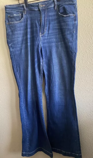 American Eagle Super High Rise Flare Jeans Ladies 12 Regular Denim Pants Blue