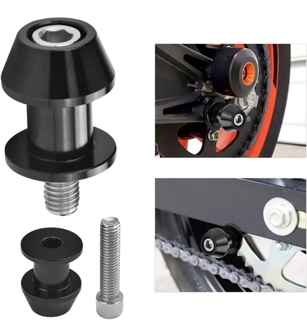 BUENTYA 2 Stücke Bobbins Motorrad Prismabuchsen M8 Racingadapter Aluminium