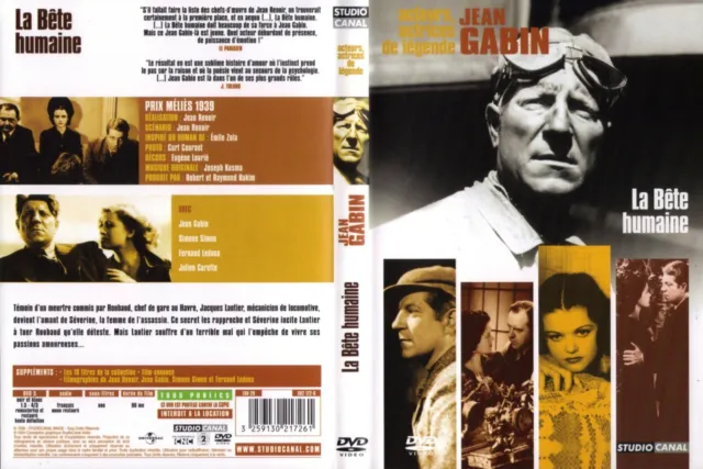 DVD-Collection acteurs Jean Gabin- La bete humaine de Jean Renoir- Tres Bon Etat