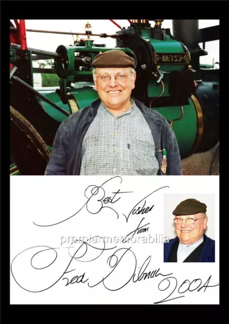 Steeplejack Television Personality Fred Dibnah Signed Pre-Print Exclusive Print