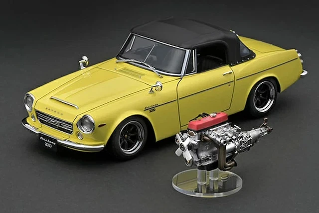IGNITION MODEL 1/18 Datsun Fairlady 2000 Sr311 Yellow With Engine