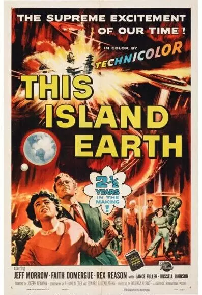 Sci Fi This Island Earth Movie Poster Print 17 X 12 Reproduction