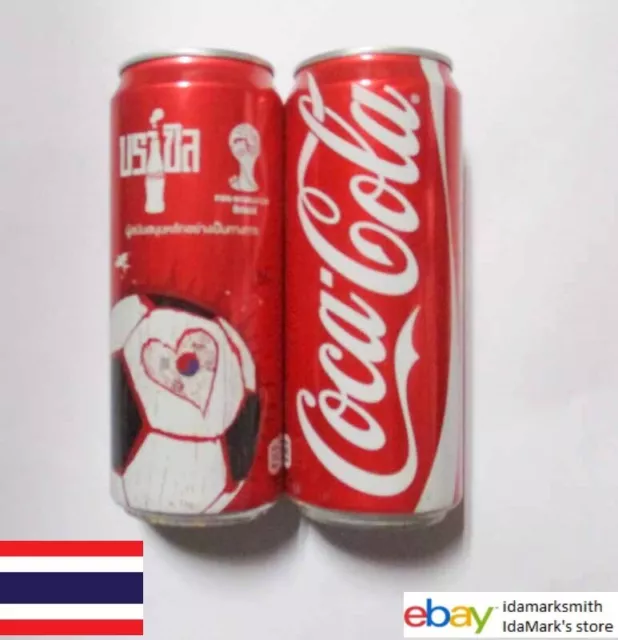 Empty COCA-COLA Can THAILAND 325ml FIFA World Cup BRAZIL Collect KOREA 2014 TH