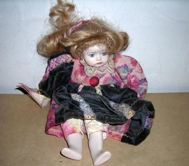 1495. LE BAMBOLE DI JAGO PORCELLANA BISCUIT D'EPOCA FATTE A MANO H