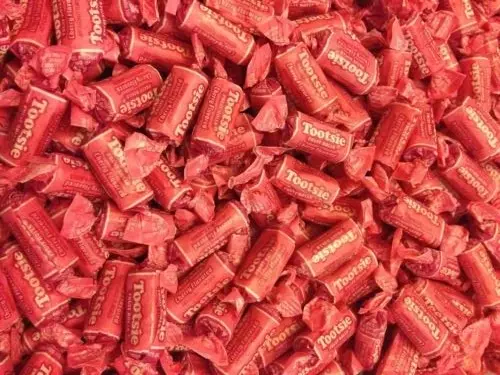 Tootsie Roll Fruit Chews- BULK CANDY - 1/2 POUND Fruit Chews *ALL CHERRY FLAVOR*