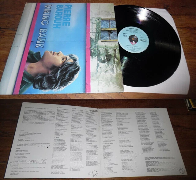 PIERRE BAROUH - Viking Bank ORG French LP Saravah Pop 77'
