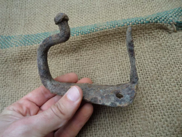 Antique Horse Wagon Axis Part Waggon Shang Shaft Blacksmith Hand Forged