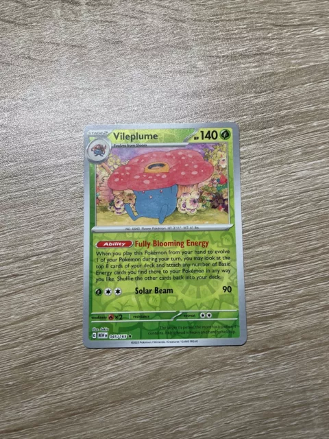 Pokemon 151 Vileplume Reverse Holo 045/165