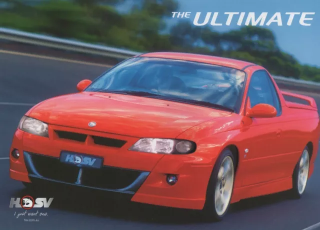 Holden Commodore VX II Ute brochure SS V8  HSV Maloo