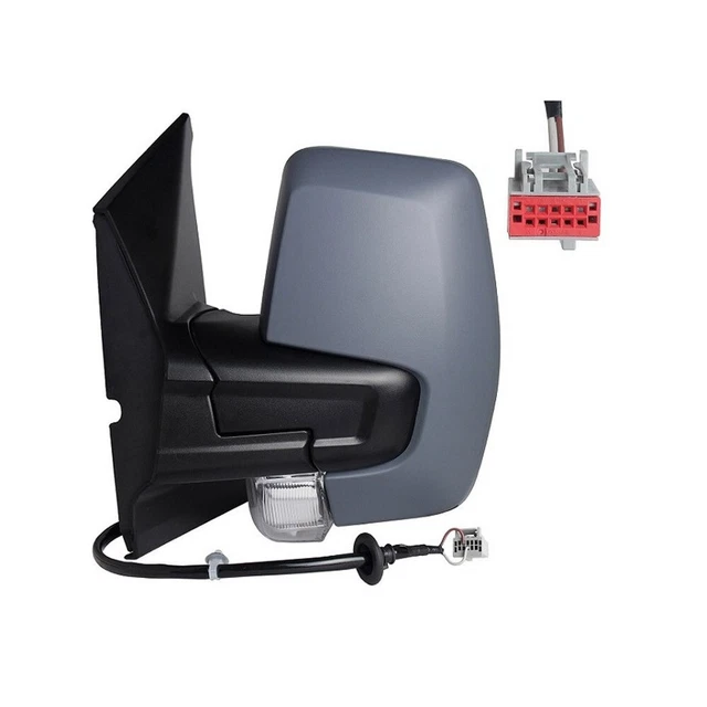 Specchietto Retrovisore Esterno Sinistro Per Ford Transit 2020 (V363), Elettrico, Riscaldabile, Con Freccia 16W, 6 Pin, Manica Corta, Sostituzione Ricambio - 4