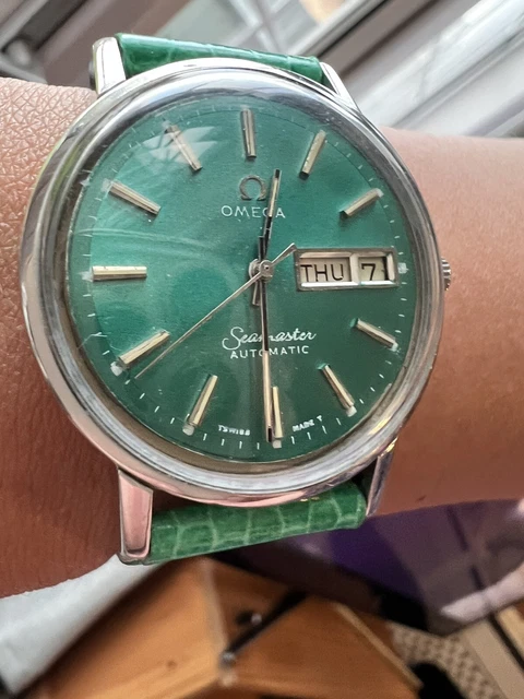 Omega Seamaster automatic Men’s - Custom Hulk Dial - Vintage Swiss Watch Omega Seamaster automatic Men’s - Custom Hulk Dial - Vintage Swiss Watch