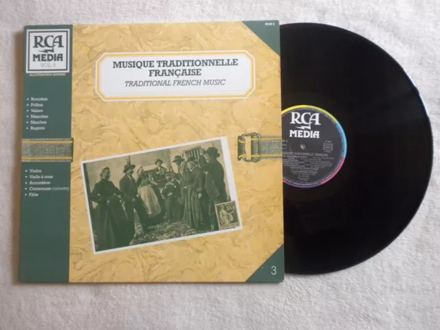 LP GENTIANE, GRAND ROUGE "Musique traditionnelle française" RCA MEDIA RCM 3 µ