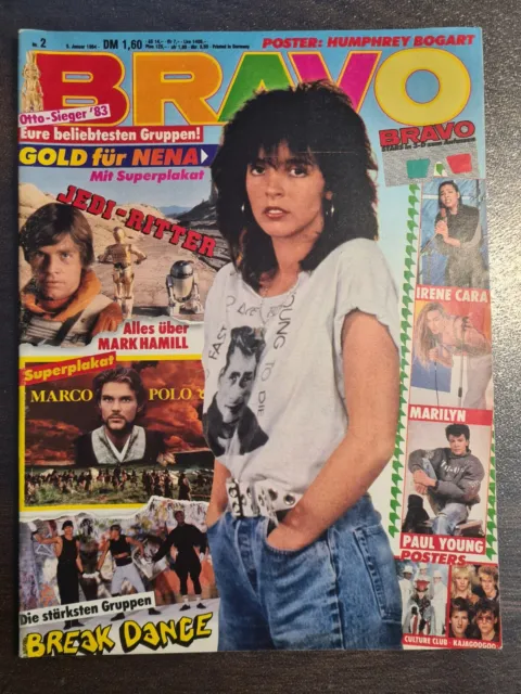 BRAVO 02/1984 Heft Komplett - Nena, Paul Young, Spandau Ballet, KajaGooGoo -Top!
