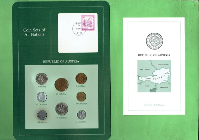 Carded  Coins Of The World - Austria, Toning To Five Groschen