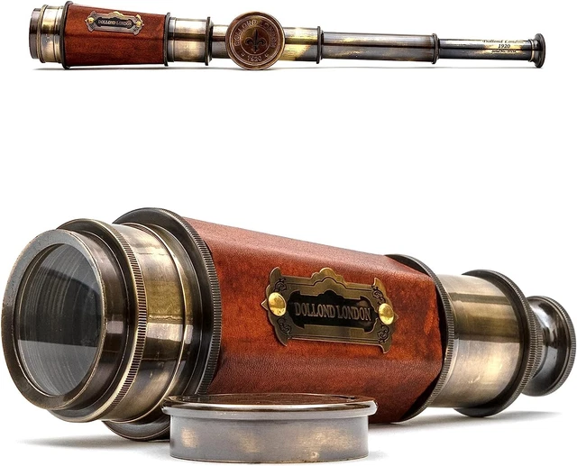 Vintage Ship 20 Inches Hexagonal Taper Brass Telescope Powerful 20x Clear Vision