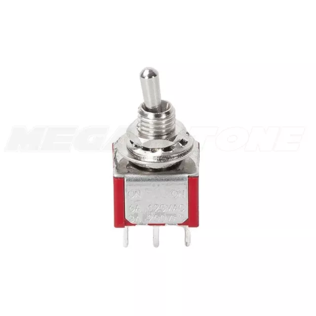 DPDT Short Bat Mini Toggle Switch ON-ON Solder Lug Premium Quality ~ USA SELLER! 2