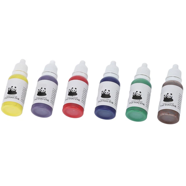 Set pigmenti tatuaggi 6 colori 15 ml salone domestico professionale tatuaggio a colorazione rapida GF0