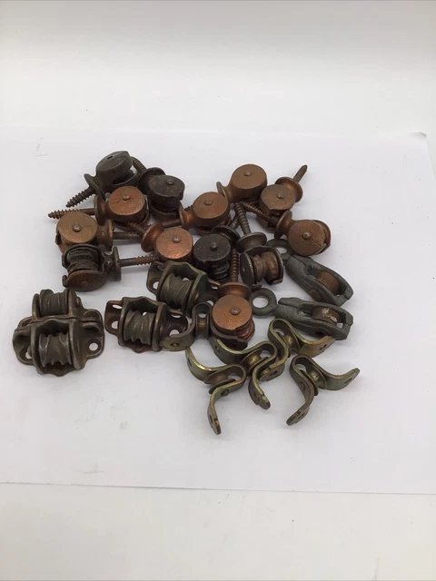 Lot of Vintage Hardware Window Pulleys