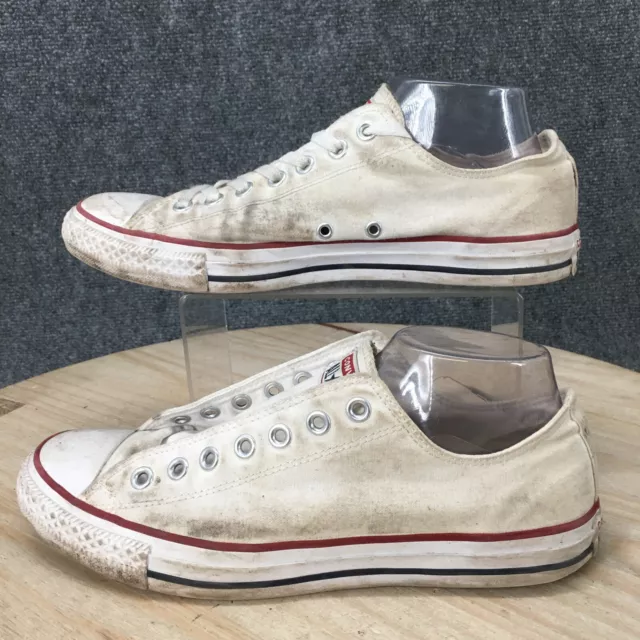 Converse Shoes Mens 11.5 All Star Casual Lace Sneakers White Canvas Cap Toe