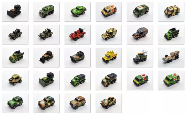Micro Machines Military Jeep Ambulance Cargo Missile Truck - You Pick - Vintage