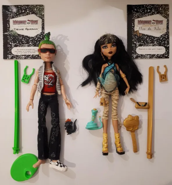 Monster High - Deuce Gorgon & Cleo De Nile Signature Wave 2010 - Mattel