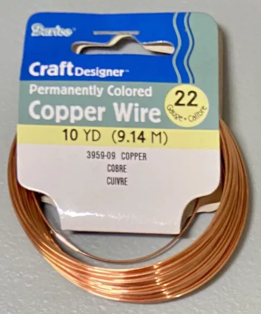 Darice 26 Gauge Copper Wire 30 YD Permanently Colored GreenTarnish  Resistant NEW
