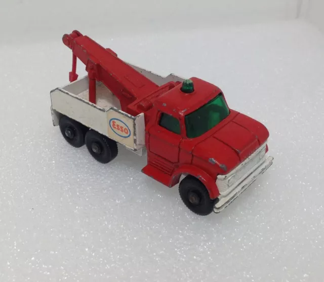 VINTAGE, 1968 FORD HEAVY WRECK TRUCK Esso MATCHBOX LESNEY NO. 71 MADE IN ENGLAND