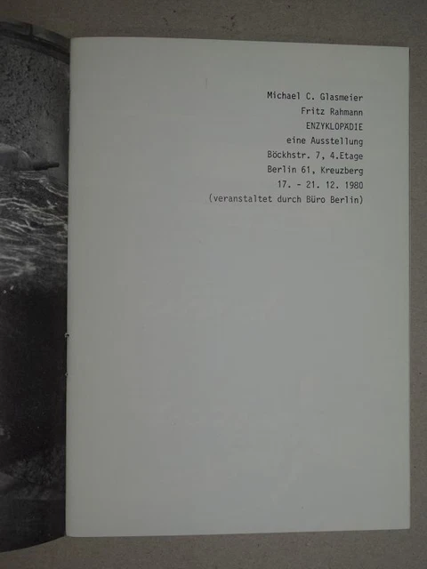 8 Werke Michael Glasmeier - Walfang Lyrik Gedicht Pontomoro Freunde Kunst - 1980 4