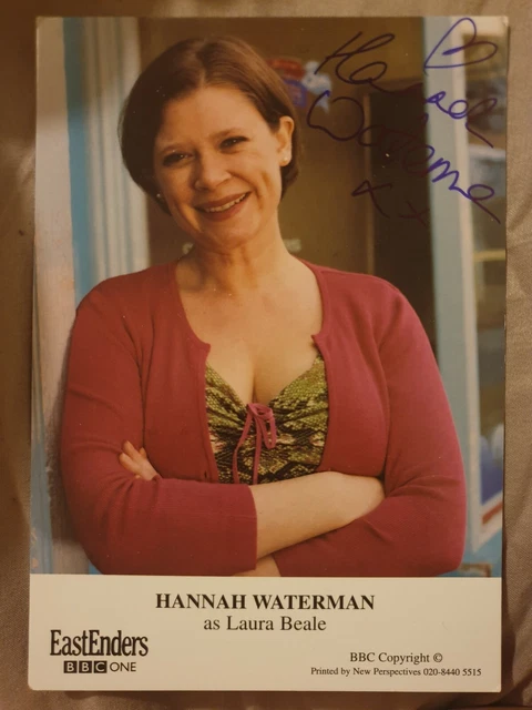 EastEnders Laura Beale Hand Signed Cast Card Hannah Waterman Autograph