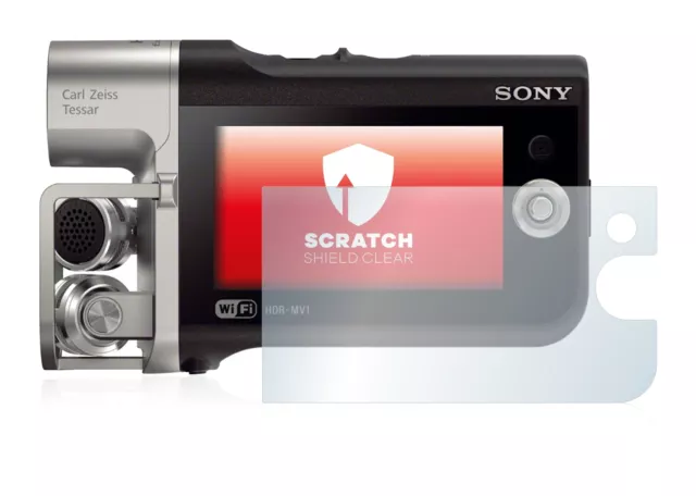 Proteggi schermo upscreen per Sony HDR-MV1 protezione schermo pellicola schermo trasparente 2