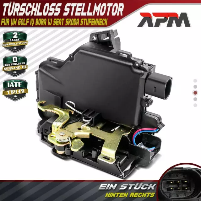 Türschloss Zentralverriegelung hinten rechts für VW Golf IV Bora 1J Seat Skoda