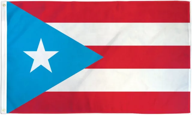 "PUERTO RICO LIGHT BLUE" flag 3x5 ft polyester banner PR Azul Celeste sky blue