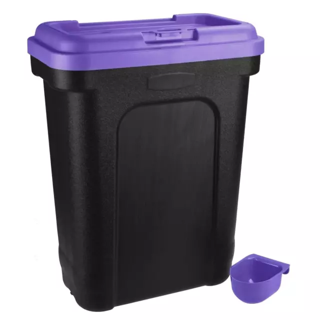 Purple Large Pet Storage Food Container Dog Cat Animal Storage Dry Food