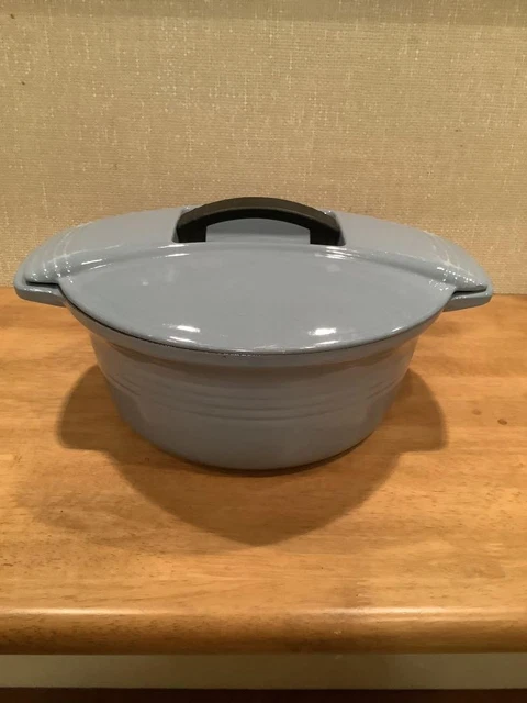 RARE Blue Raymond Loewy Le Creuset Fsh Gratn Pan #36 Long Narrow
