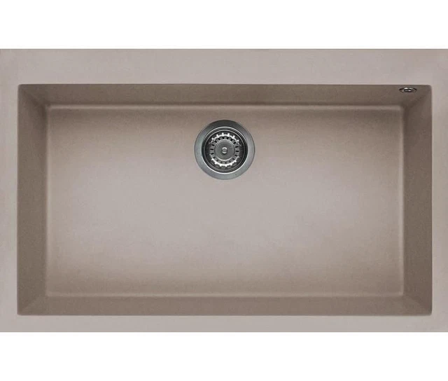 Elleci Quadra 130 G43 Aufsatzwanne Rechteckig Granitek