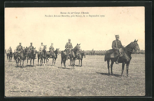 CPA Art-sur-Meurthe, Revue du 20 Corps d'Armée