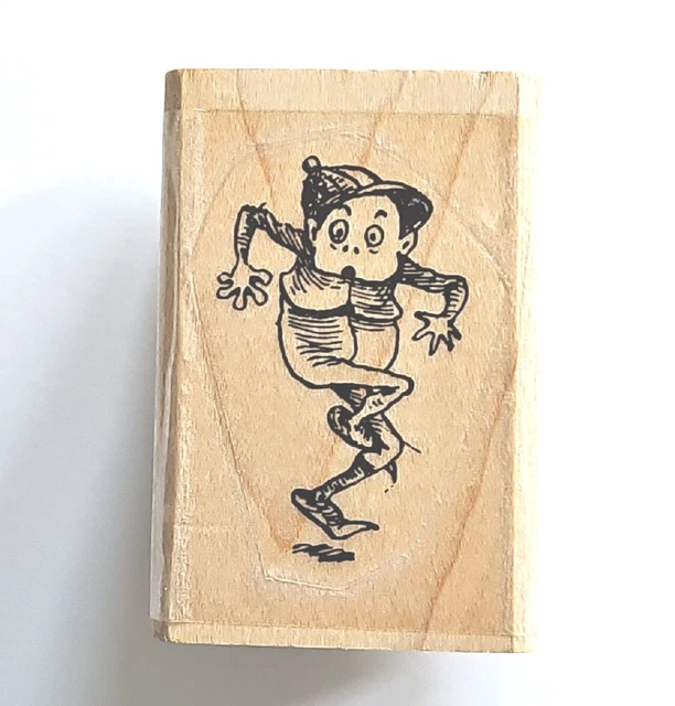 BROWNIE SURPRISE MARKS Of Distinction Rubber Stamp Elf Pixie Garden Imp