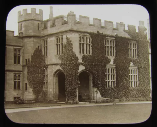 Glass Magic Lantern Slide WARWICK CASTLE C1910  ENGLAND L101