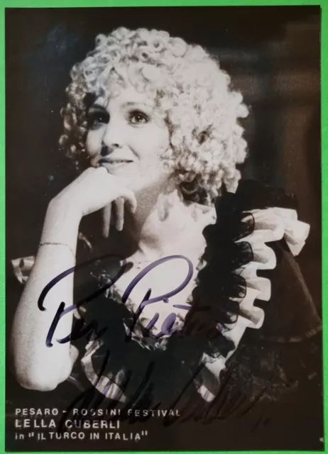 Lella Cuberli - Soprano Lirica - Autografo - Austin USA - Signed Photo - (A3)