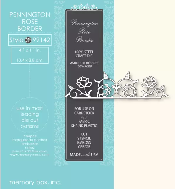 Memory Box Die 99142 Pennington Rose Border