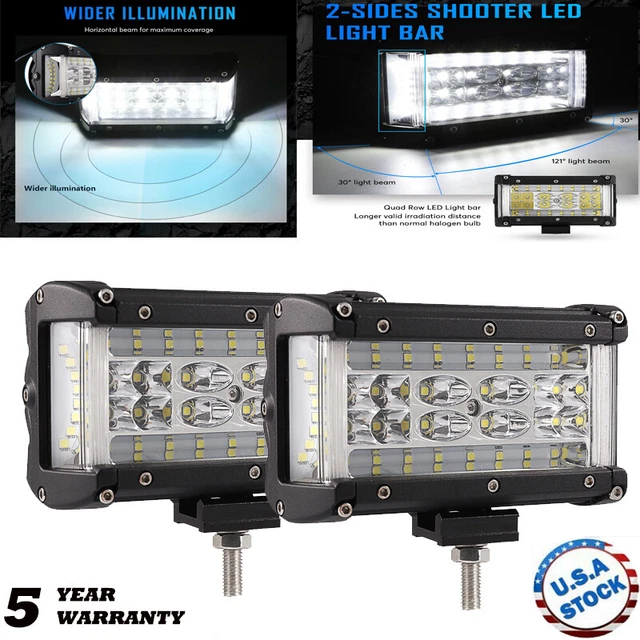 6"inch LED Work Light Bar Driving Cube Side Shooter Lamp Combo Pods OffRoad Car