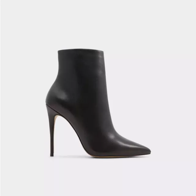 ALDO Sheary Black Ankle Bootie Stiletto Heeled Pointed Toe Boots Heels