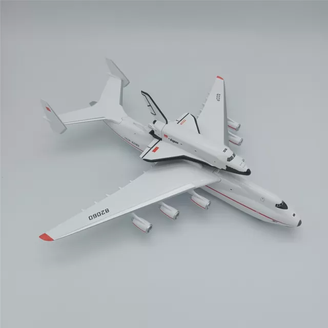 1:400 AN-225 CCCP-82060 Antonov Mriya Buran Space Shuttle Airplanes Plane Model