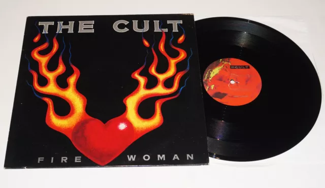 The Cult – Fire Woman - 1989 UK 1st - 12' Maxi Single - Beggars Banquet BEG 228T