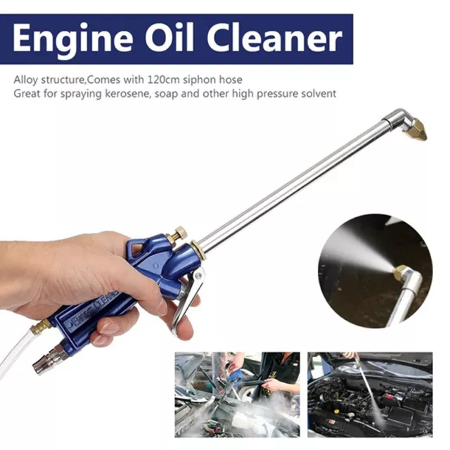 Air Power Siphon Engine Oil Water Cleaner Gun Cleaning Degreaser Pneumatic TBAN