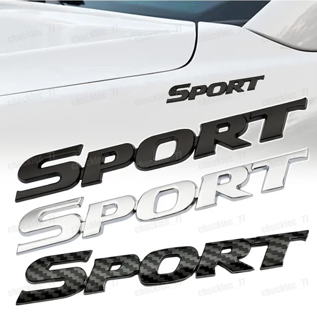 1x 3D Sport Logo Emblem Badge Racing Sticker Trunk Bumper Decal Car Accessories