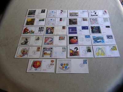 lot de 23 ENVELOPPES 1er jour-années 1980