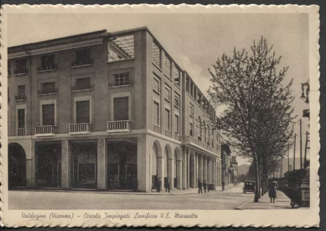 VALDAGNO - Cartolina - Circolo Impiegati Lanificio V. E. Marzotto - (3870)