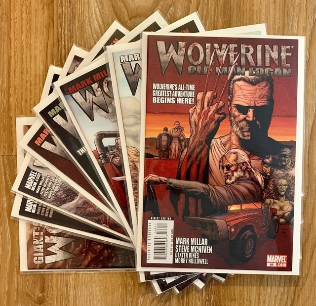 Lot (8) WOLVERINE #66-72 + GIANT SIZE Old Man Logan MARVEL COMICS Mark Millar